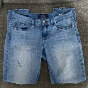 Lucky brand ripped jeans.Charlie skinny! Worn with a lot of life left in them!